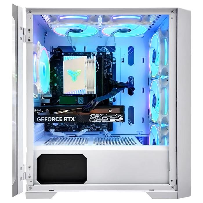 PASOUL ゲーミングPC ホワイト メッシュ AMD Radeon RX7600XT 第14世代