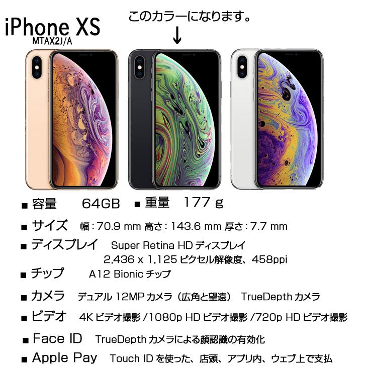 iPhone XS 【SIMロック解除済】Apple 64GB MTAW2J/A A2098 au 本体