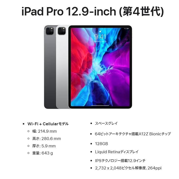 iPad 【SIMフリー】Apple Pro4 第4世代 MY3C2J/A A2069 Wi-Fi-cel