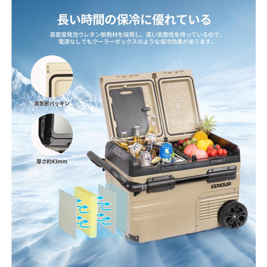 EENOUR 車載冷蔵庫 ポータブル冷蔵庫 EENOUR TAW35 35L -20℃~20℃ 急速
