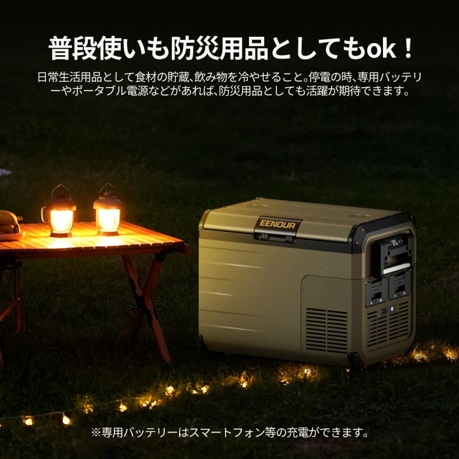 EENOUR 車載冷蔵庫 ポータブル冷蔵庫 35L 45L バッテリー内蔵可能 -20