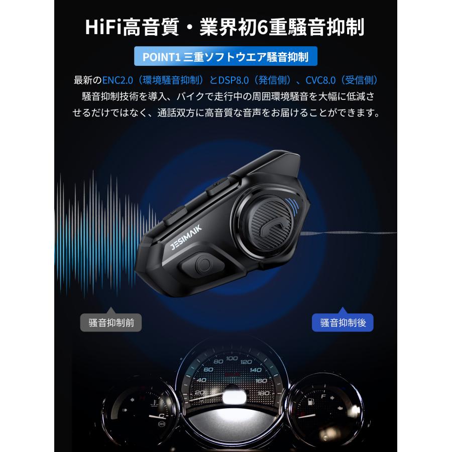 JESIMAIK 新店より購入と更にお得 ☆コスパNO.1☆ バイク インカム