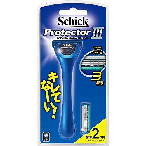 シック Schick プロテクター ス リー 3枚刃 ホルダー (替刃2コ付