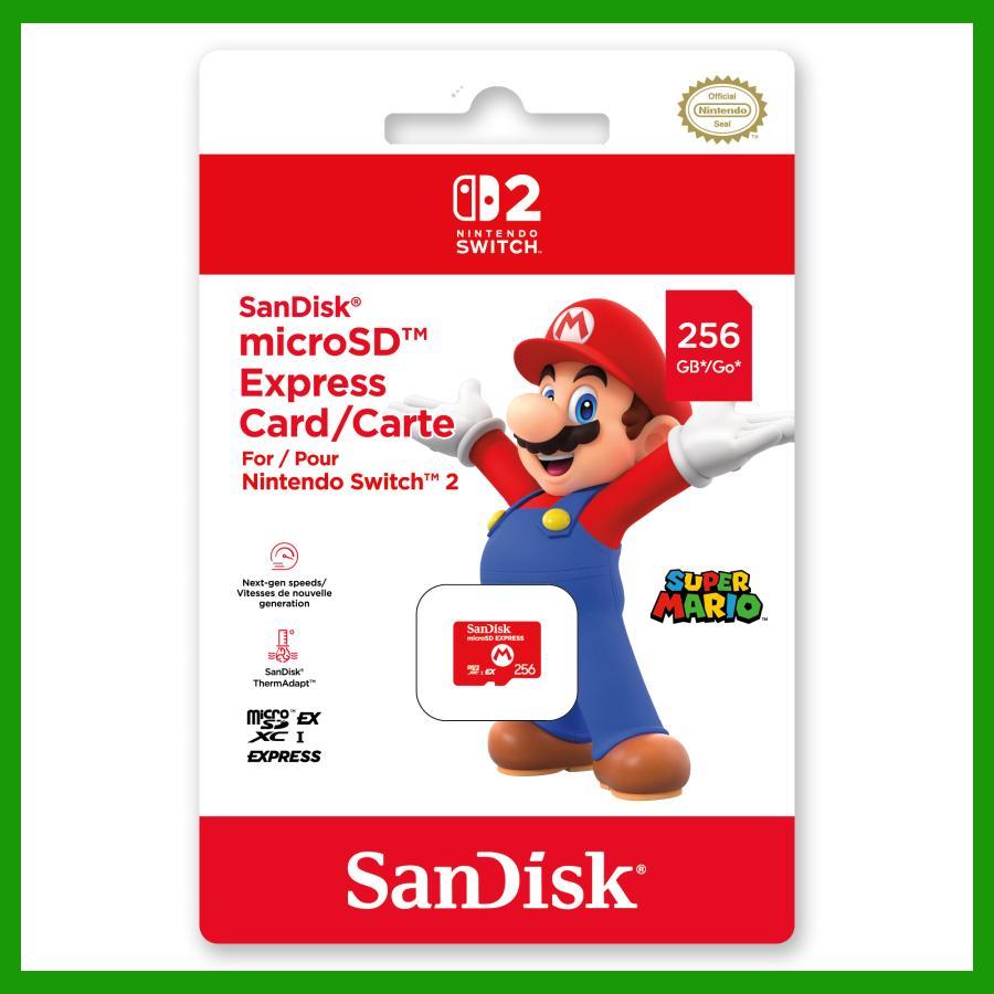Nintendo Switch SanDisk microSD Express Card 256GB for 2