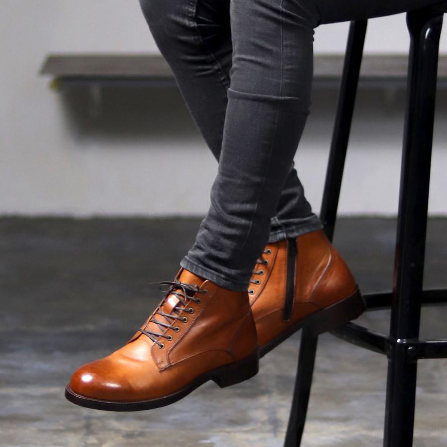 whoop-de-doo（フープディドゥ） レースアップブーツ サイドジップ