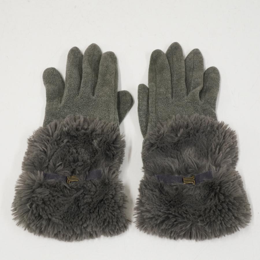 LANVIN（ランバン） 手袋 USED品 フェイクファーグローブ ブランド