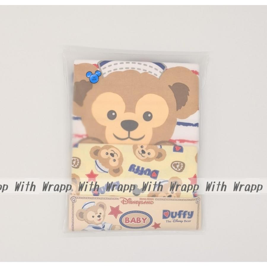 香港ディズニー ダッフィー ベビー ロンパース 2枚セット 0-3か月 3-6