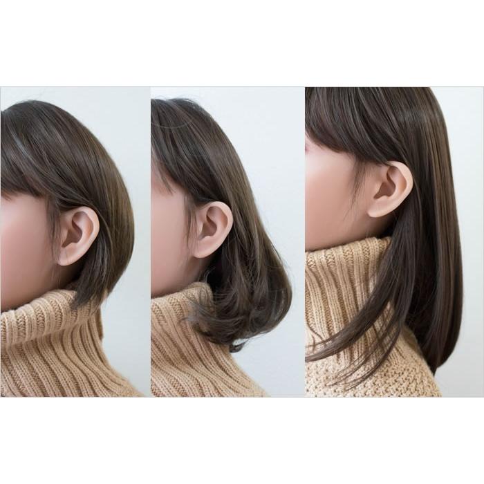 人毛100% つけもみあげ もみあげウィッグ 左右セット 付けもみあげ