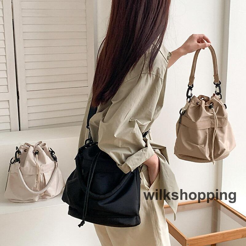 ショルダーバッグ 巾着バッグ ショルダー バッグ レディース 軽い 2way