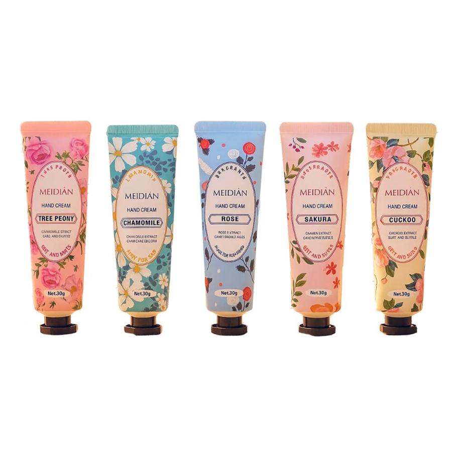ギフトにオススメ】MEIDEN ハンドクリーム 5セット ローズ サクラ