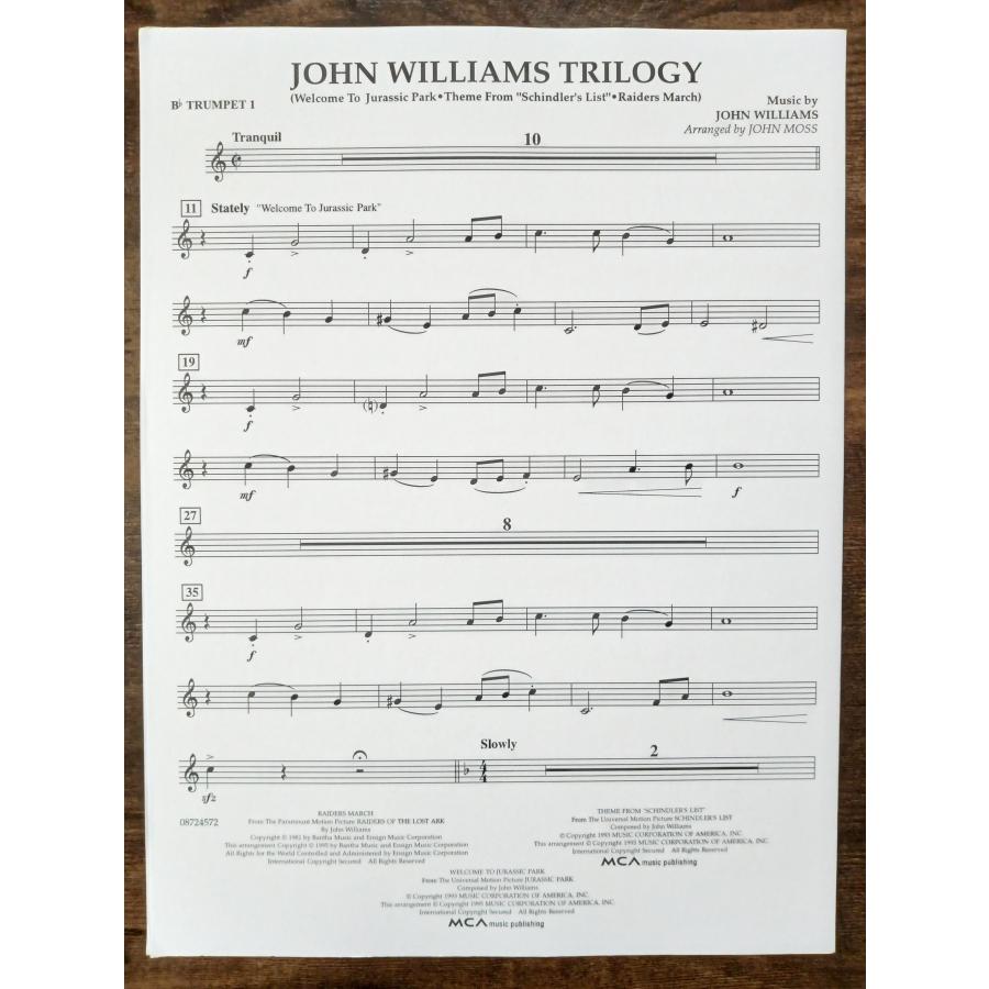 送料無料 吹奏楽楽譜 ジョン・ウィリアムズ・トリロジー ジョン・モス