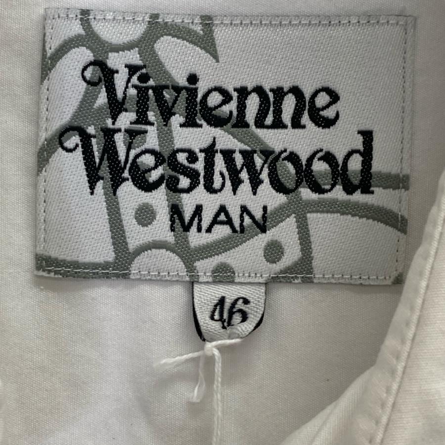 VIVIENNE WESTWOOD MAN ヴィヴィアンウエストウッドマン 白 胸刺繍