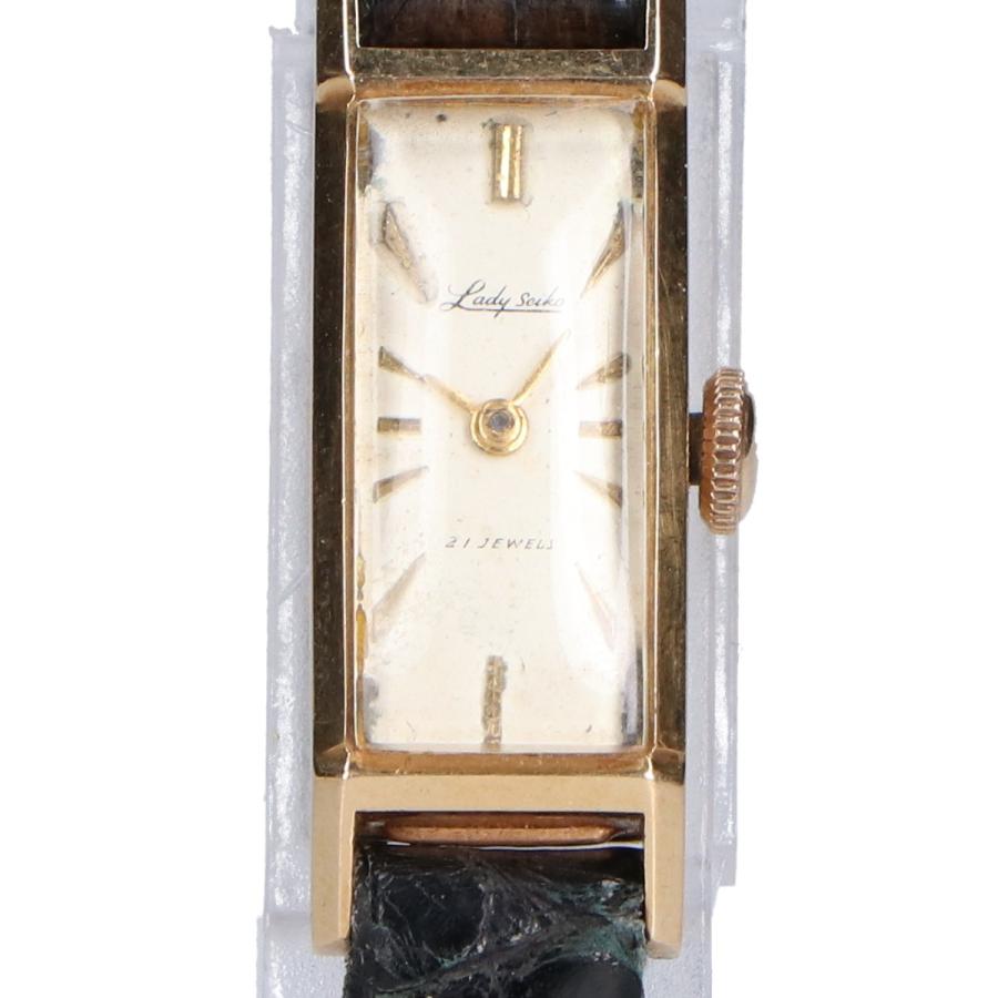 SEIKO（セイコー） Lady SEIKO アンティーク K18 21石 裏蓋鶴 手巻き
