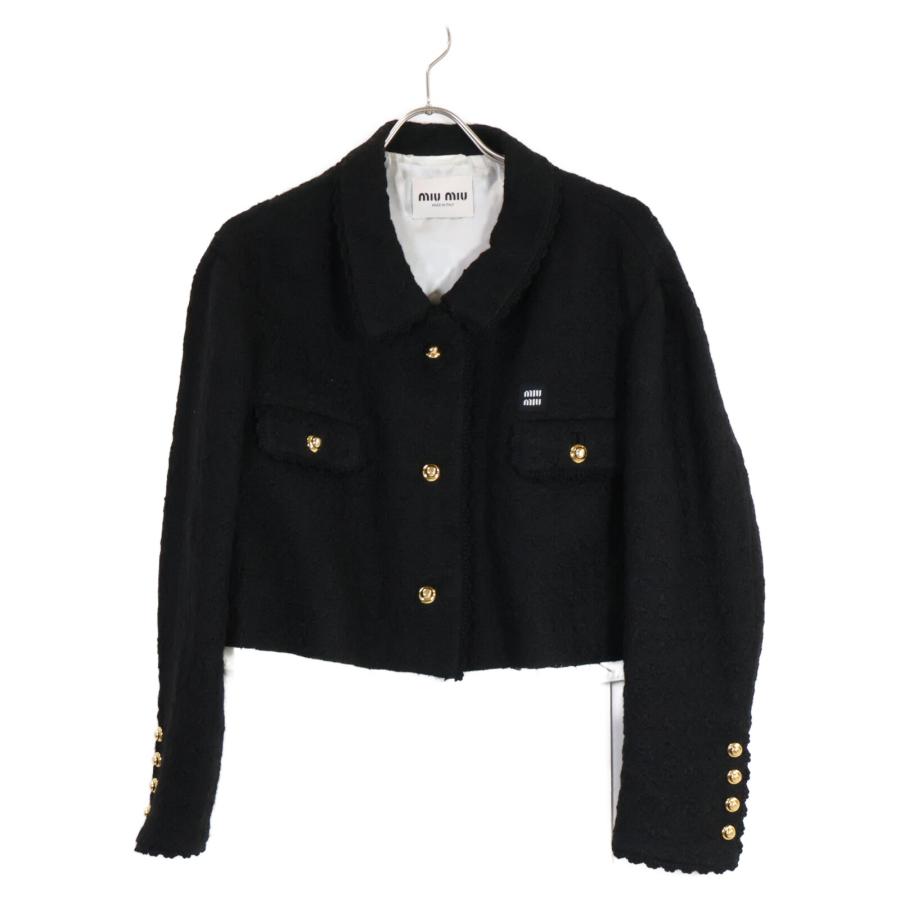 miu miu（ミュウミュウ） 美品 国内正規 22年 ツイード ショート