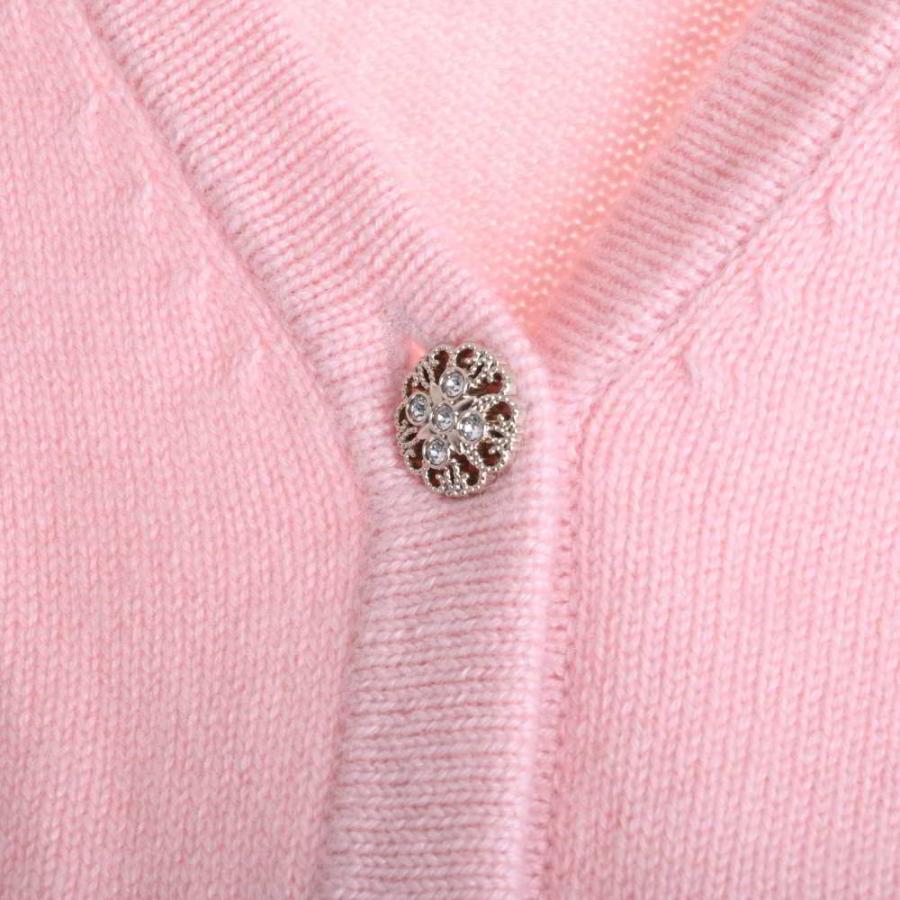 FOXEY（フォクシー） 美品/ 37168 カシミヤ100% ビジューボタン ニット