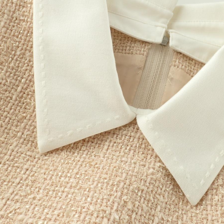 FOXEY（フォクシー） 美品/ 41449 Jessicaジェシカ ツイード 白襟 半袖