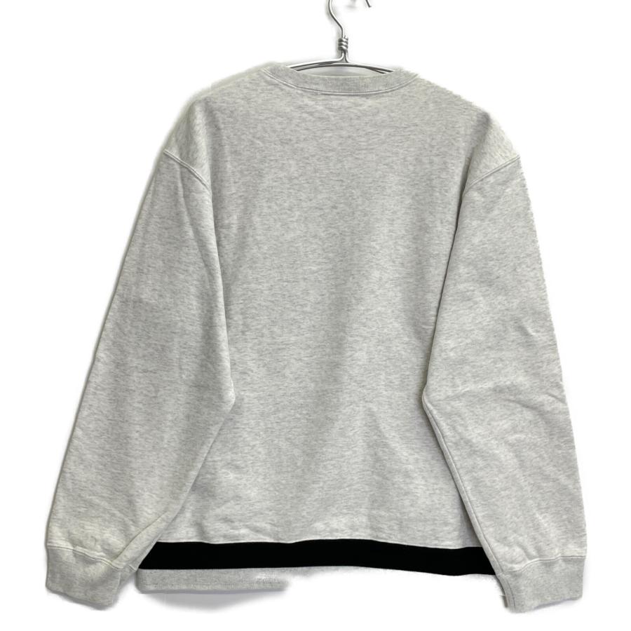 Supreme（シュプリーム） グレー リブ ストライプ クルーネック