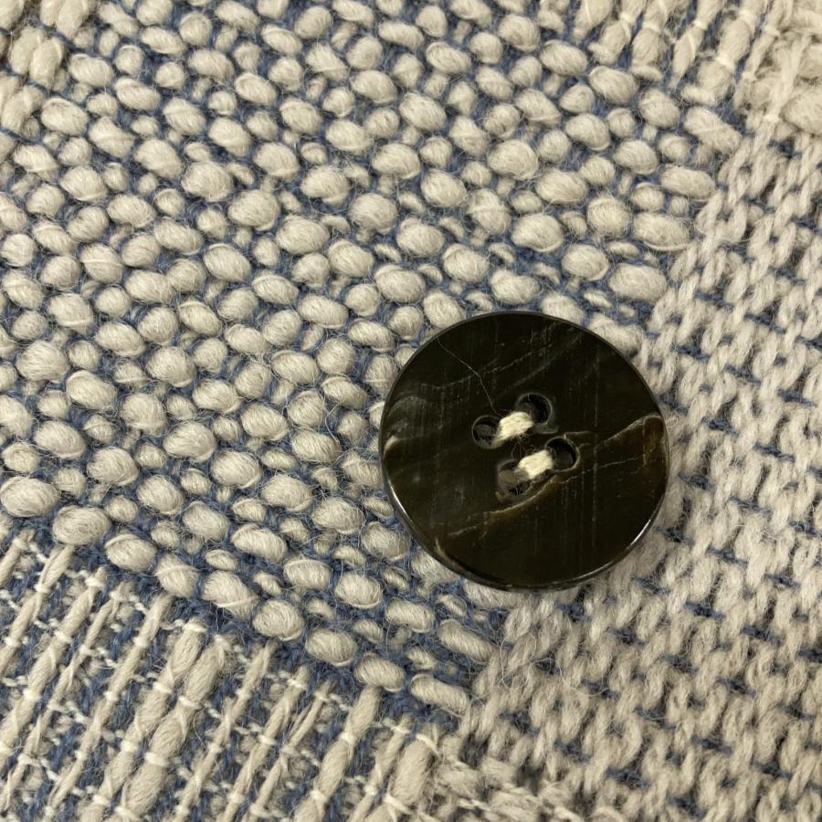 JURGEN LEHL ヨーガンレール ホワイト系 ウール 格子柄チェック