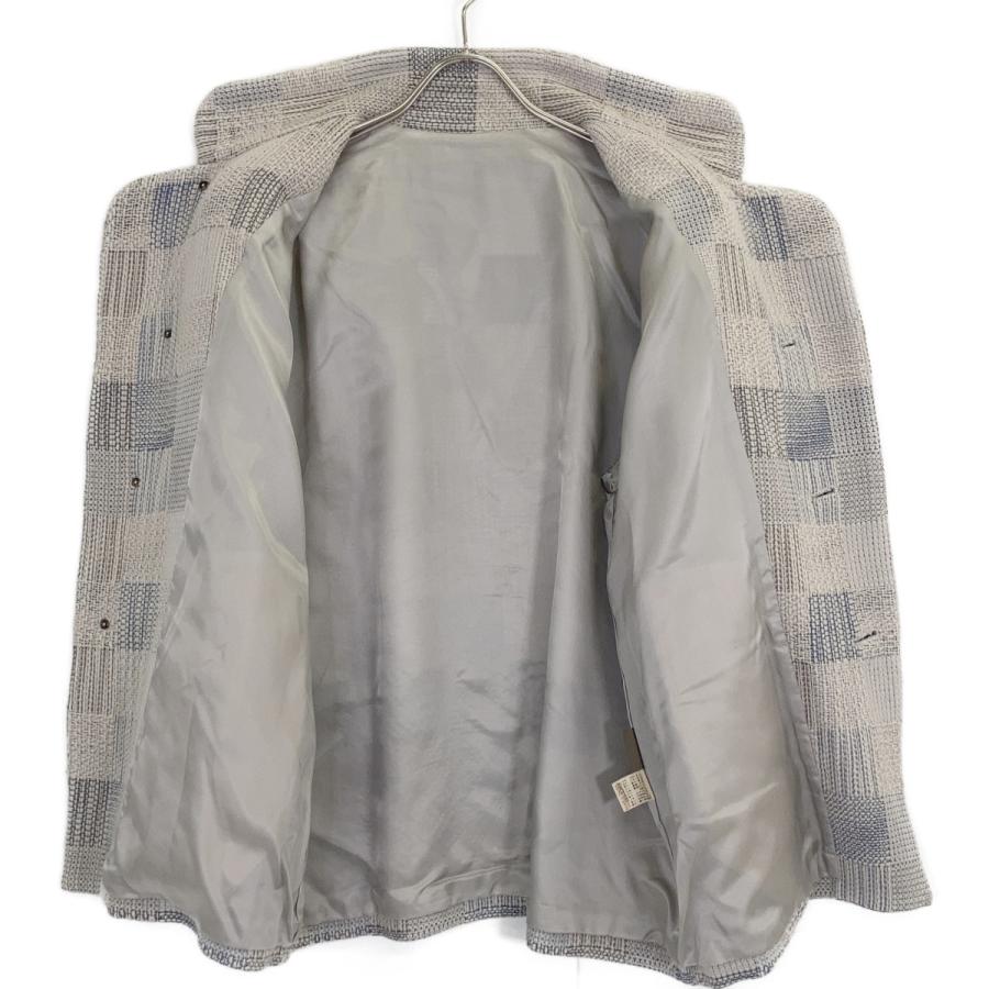 JURGEN LEHL ヨーガンレール ホワイト系 ウール 格子柄チェック