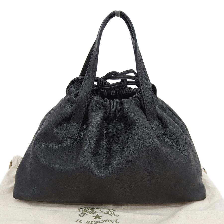 IL BISONTE（イルビゾンテ） レザー 巾着 ハンドバッグ レディース