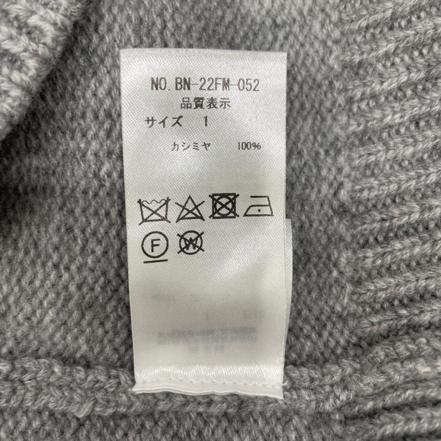 BATONER バトナー BN-22FM-052 グレー ヘビーウェイト カシミヤ クルー