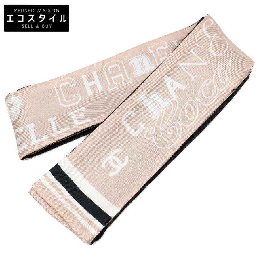 CHANEL（シャネル） 新品同様/ ロゴxココマーク シルク ツイリー