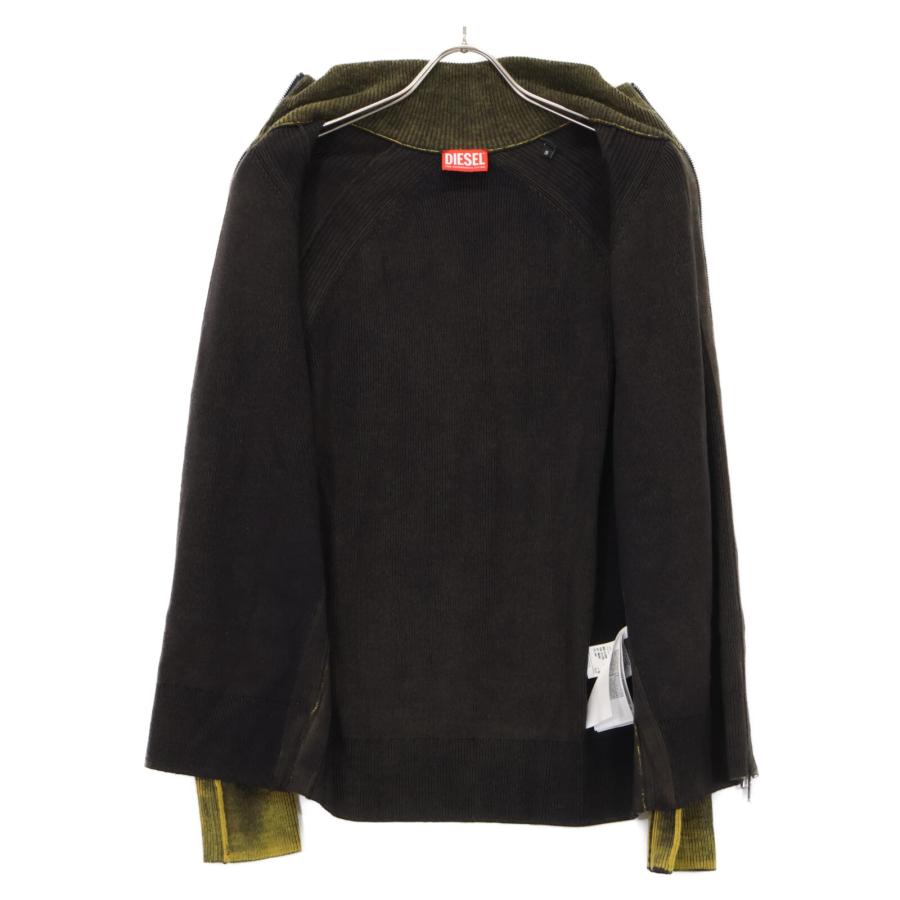 DIESEL（ディーゼル） 23AW カーキ A11209 K-IRINI ドライバーズニット