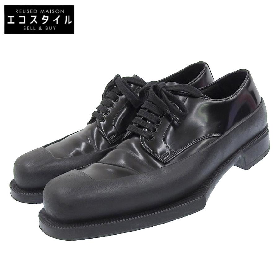 PRADA（プラダ） ラバーソール ダービー シューズ メンズ ブラック 6 1