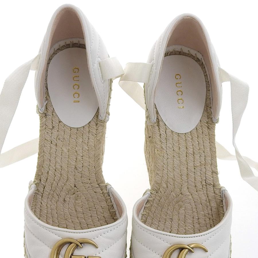 GUCCI（グッチ） 未使用 GGマーモント レースアップ エスパドリーユ