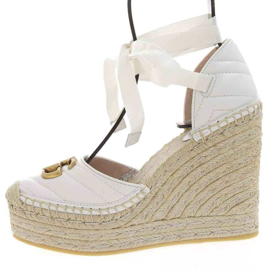 GUCCI（グッチ） 未使用 GGマーモント レースアップ エスパドリーユ