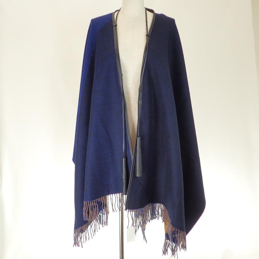 新品/国内正規 HERMES エルメス カシミヤ混ウール ケープ ポンチョ