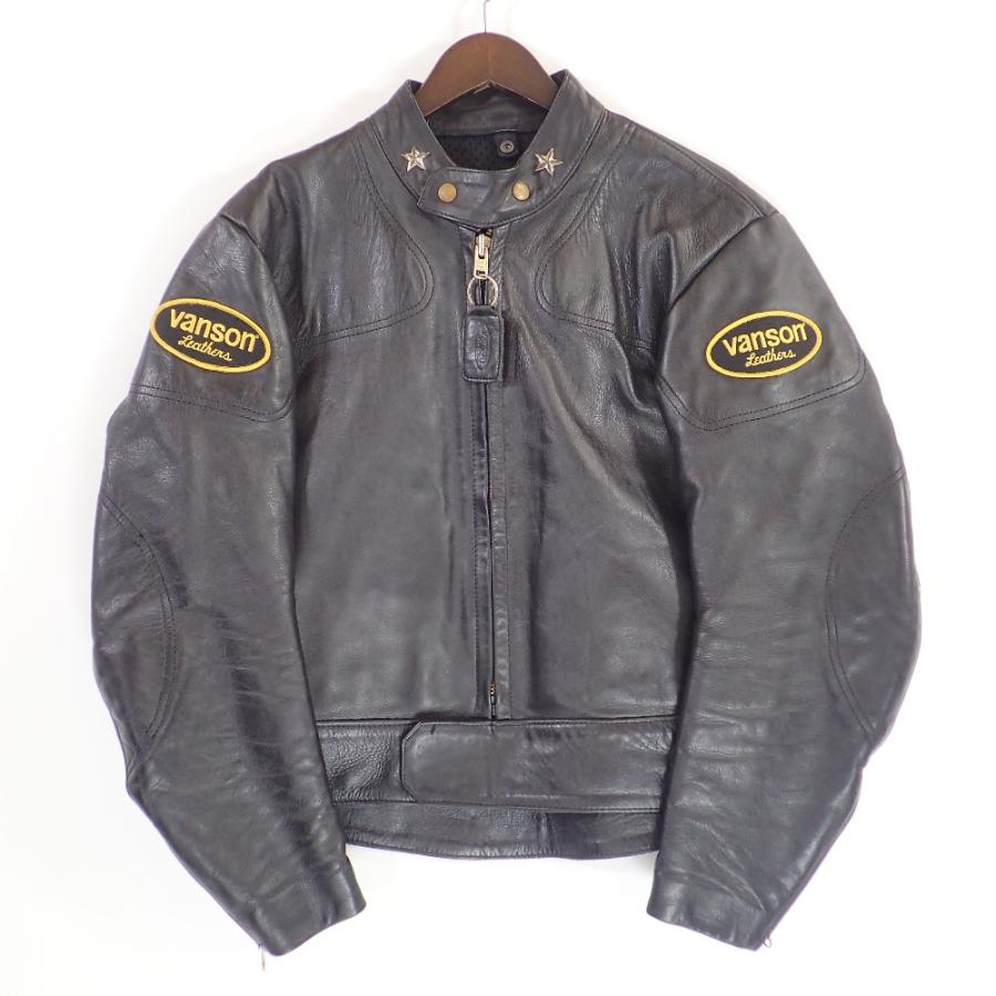VANSON（バンソン） 美品/ MANXマンクス レザー シングルライダース