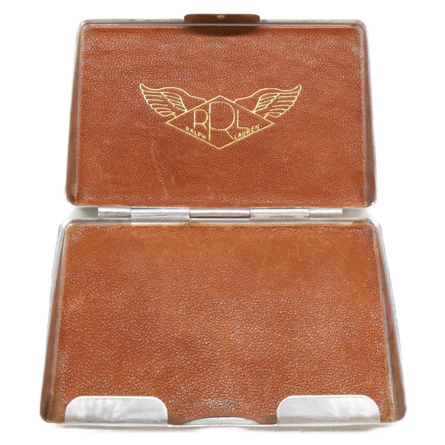 RRL ダブルアールエル アルミ缶×レザー 名刺入れ カードケース ロゴ