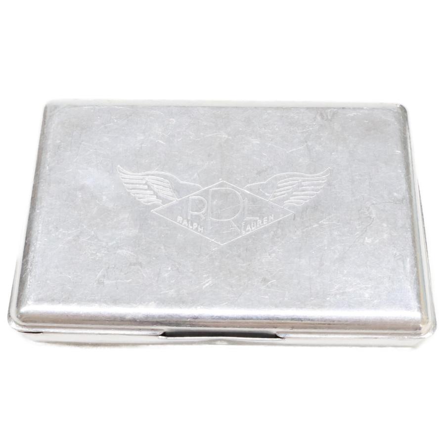 RRL ダブルアールエル アルミ缶×レザー 名刺入れ カードケース ロゴ