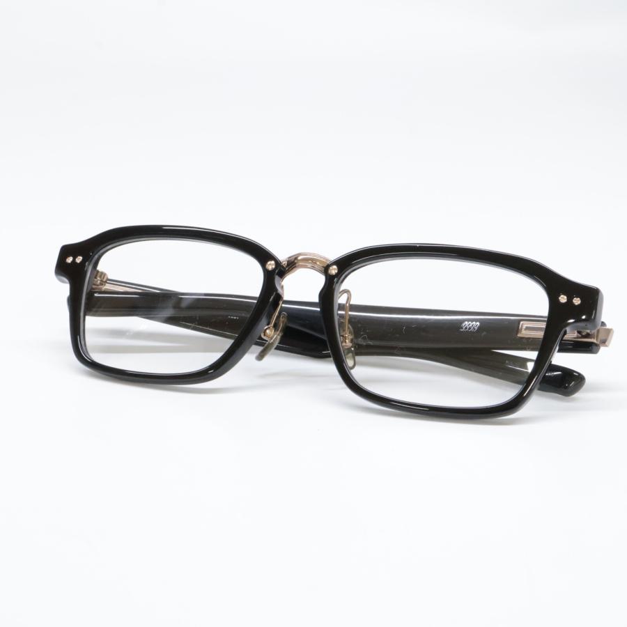 999.9（フォーナインズ） 美品 M-152 9901 スクエアシェイプ メガネ