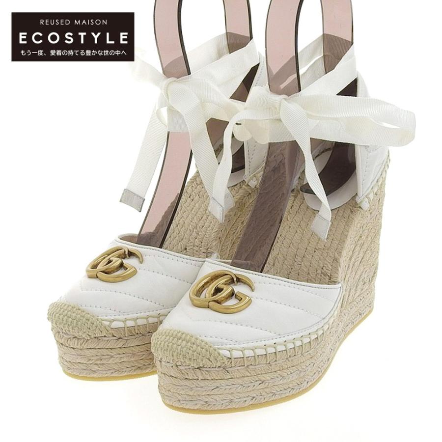 GUCCI（グッチ） 未使用 GGマーモント レースアップ エスパドリーユ