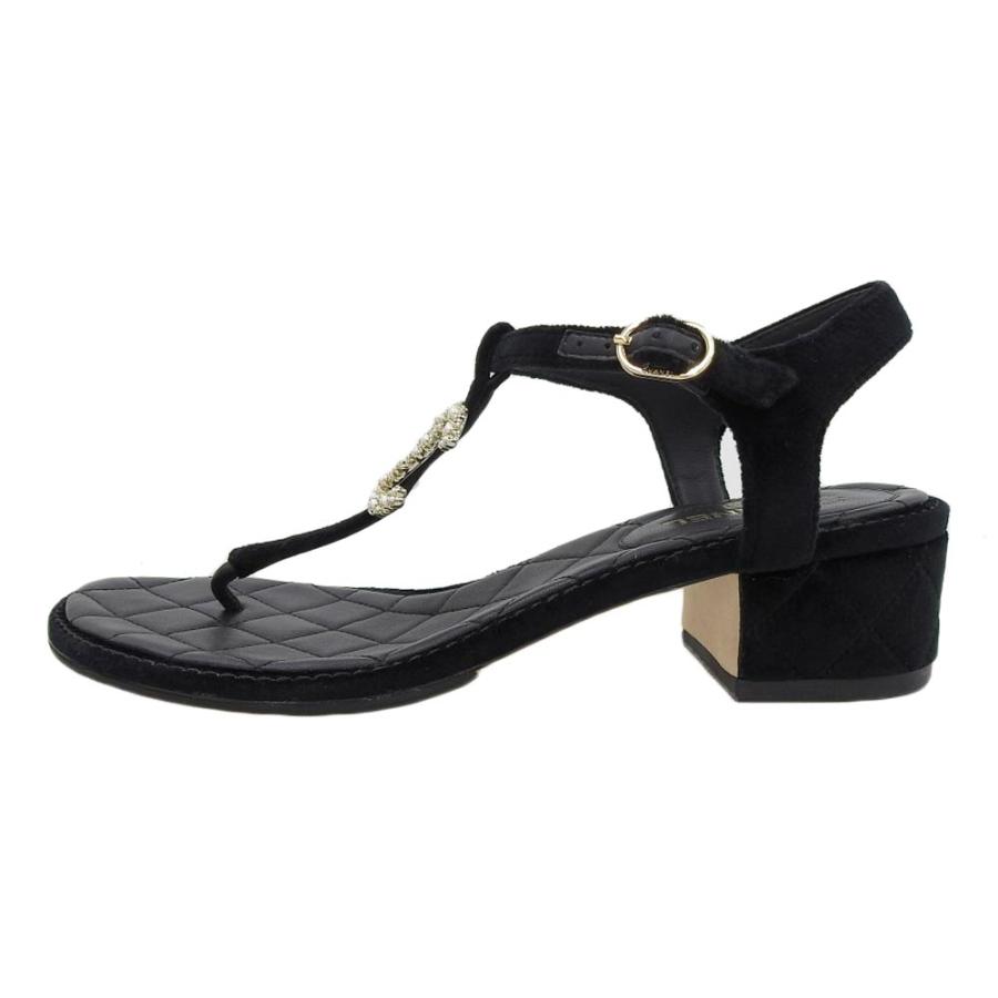 新品CHANEL ブラック パール装飾 ミュール