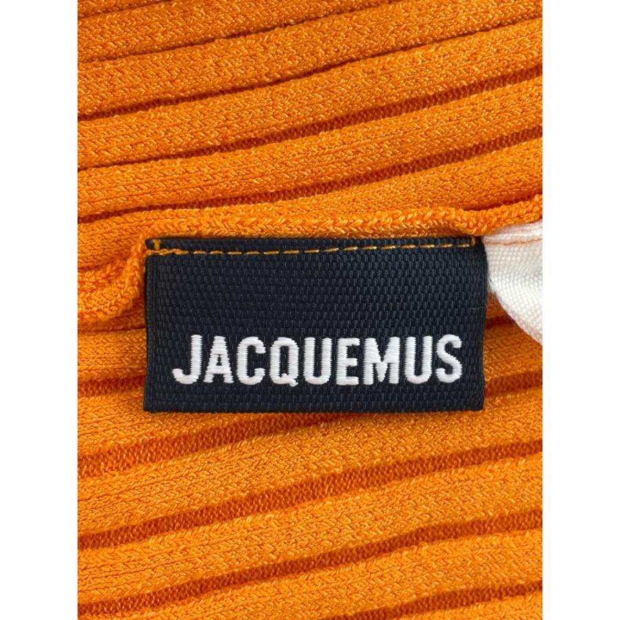 JACQUEMUS ジャックムス オレンジ リブニット クロップド カーディガン