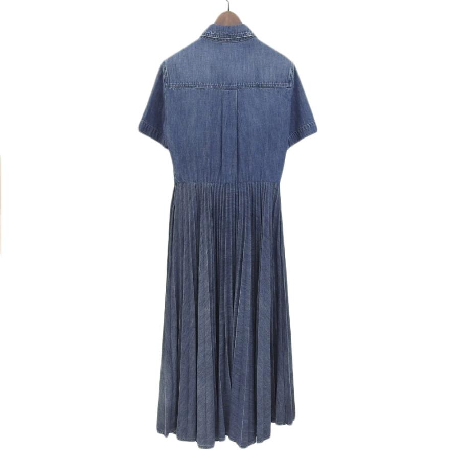 美品 Christian Dior クリスチャンディオール デニム シャツ プリーツ