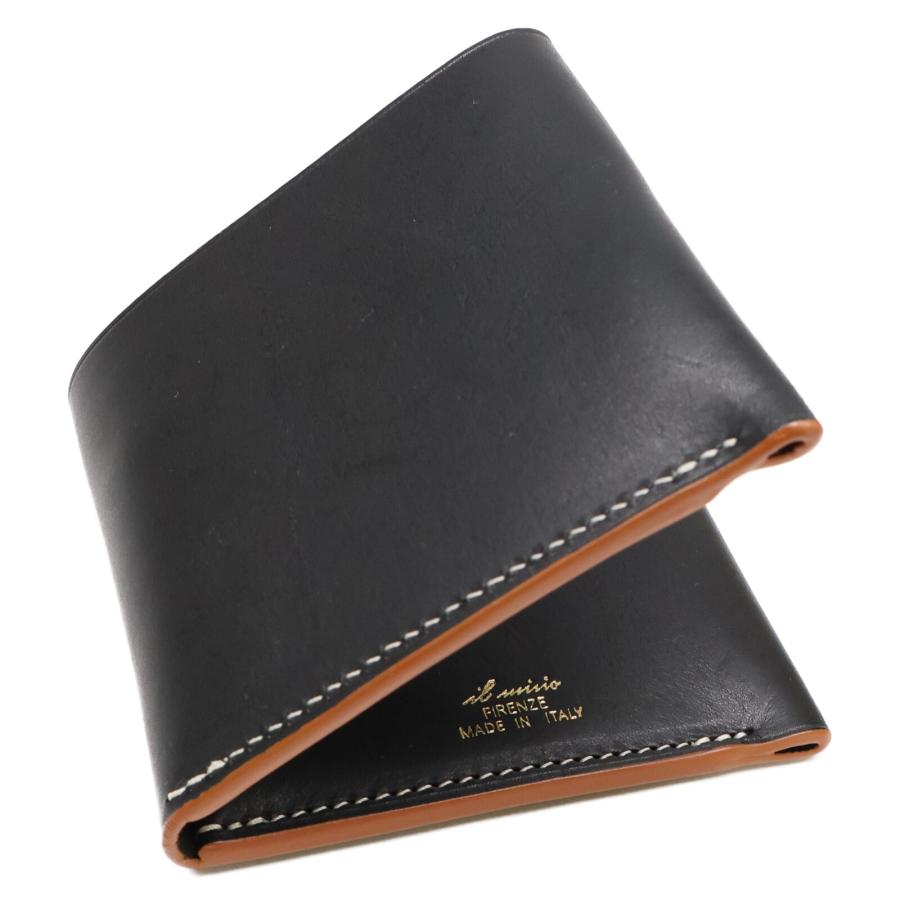 美品 il micio イルミーチョ レザー 二つ折り財布（小銭入れなし