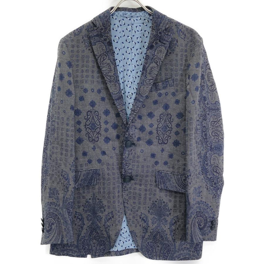 ETRO（エトロ） ネイビー ペイズリー柄 ウール セットアップ ネイビー