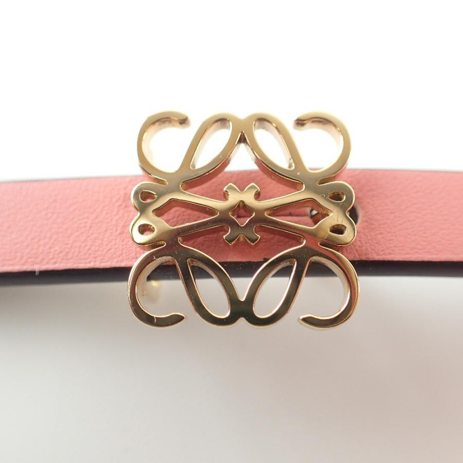 LOEWE（ロエベ） 新品同様 リバーシブル アナグラム ベルト スムース