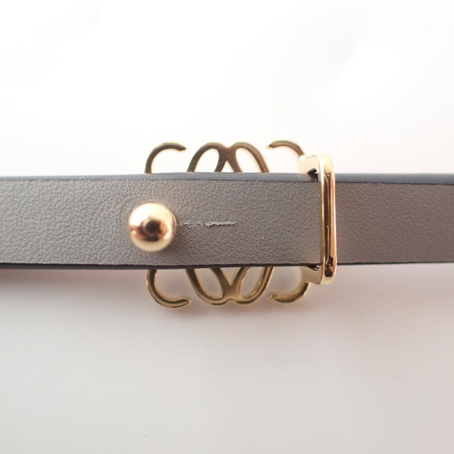 LOEWE（ロエベ） 新品同様 リバーシブル アナグラム ベルト スムース