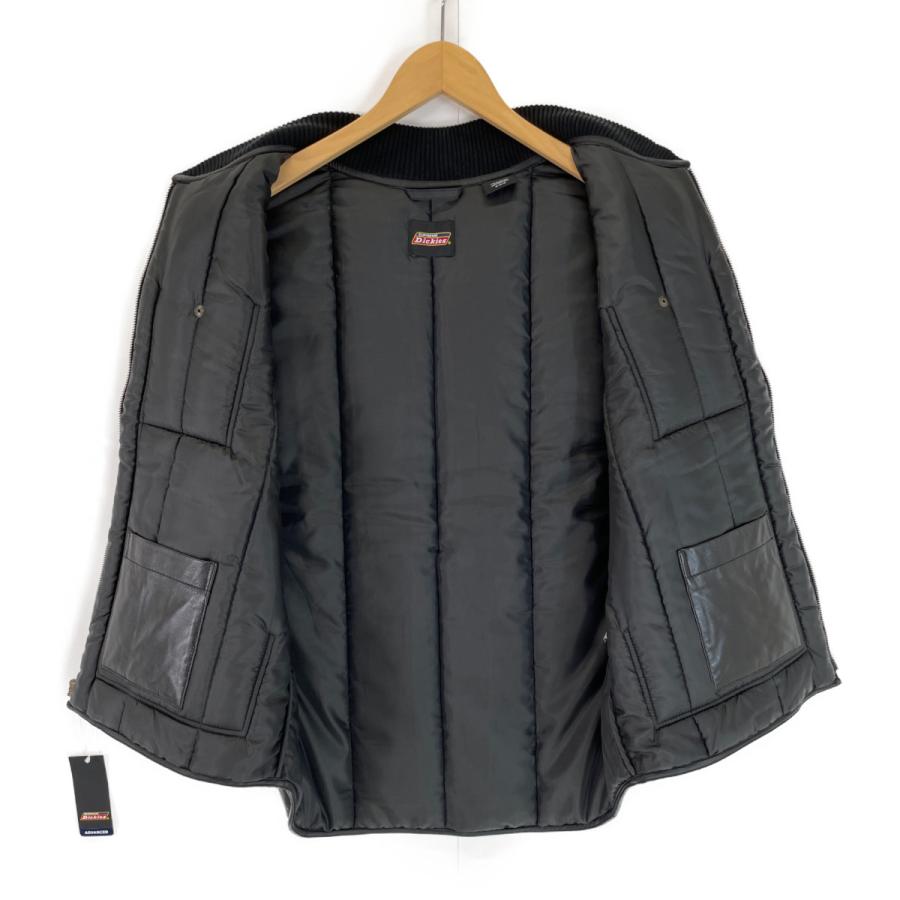 Supreme（シュプリーム） ×Dickies ブラック レザーワークダウンベスト