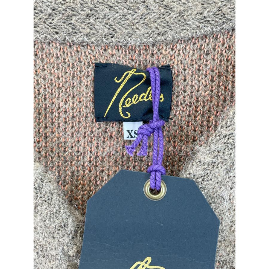 needles ニードルズ Bshop別注 ボーダー モヘアカーディガン ライト