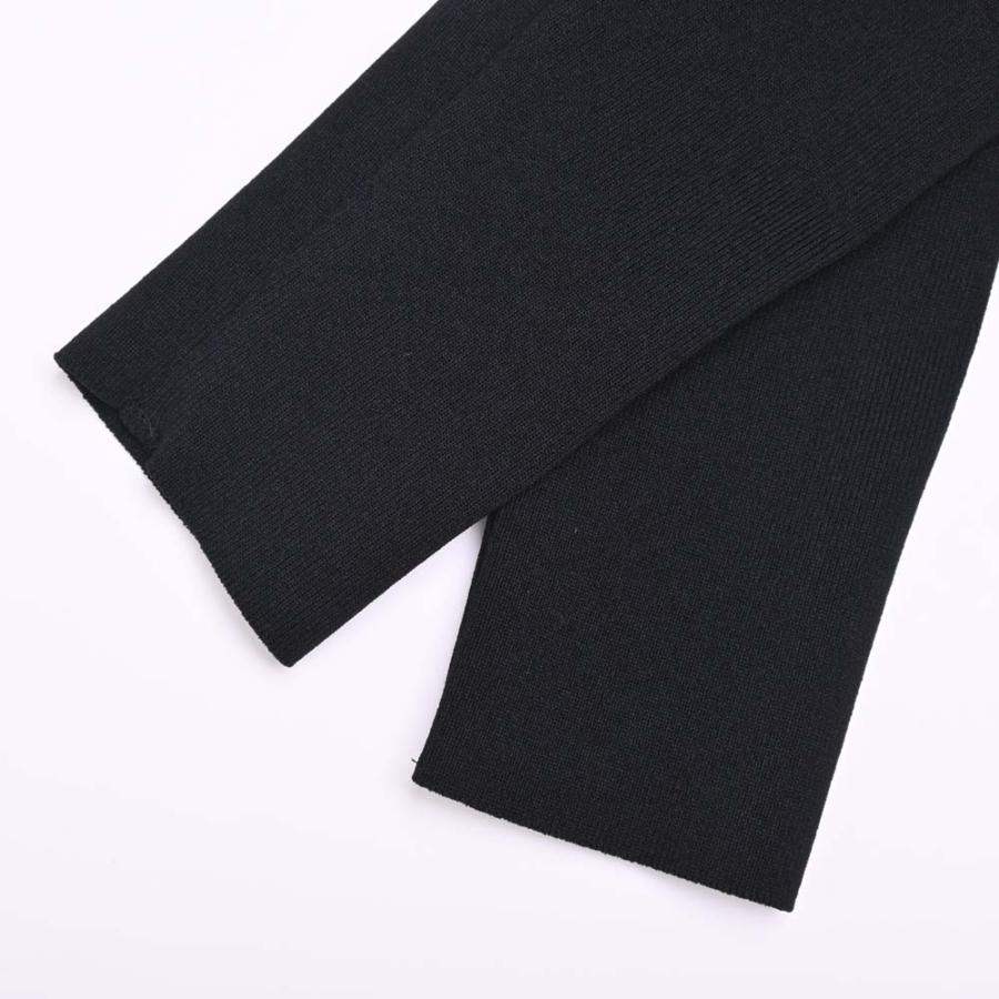 Rene ルネ 6836400A ブラック ベロア ミンク ワンピース 34