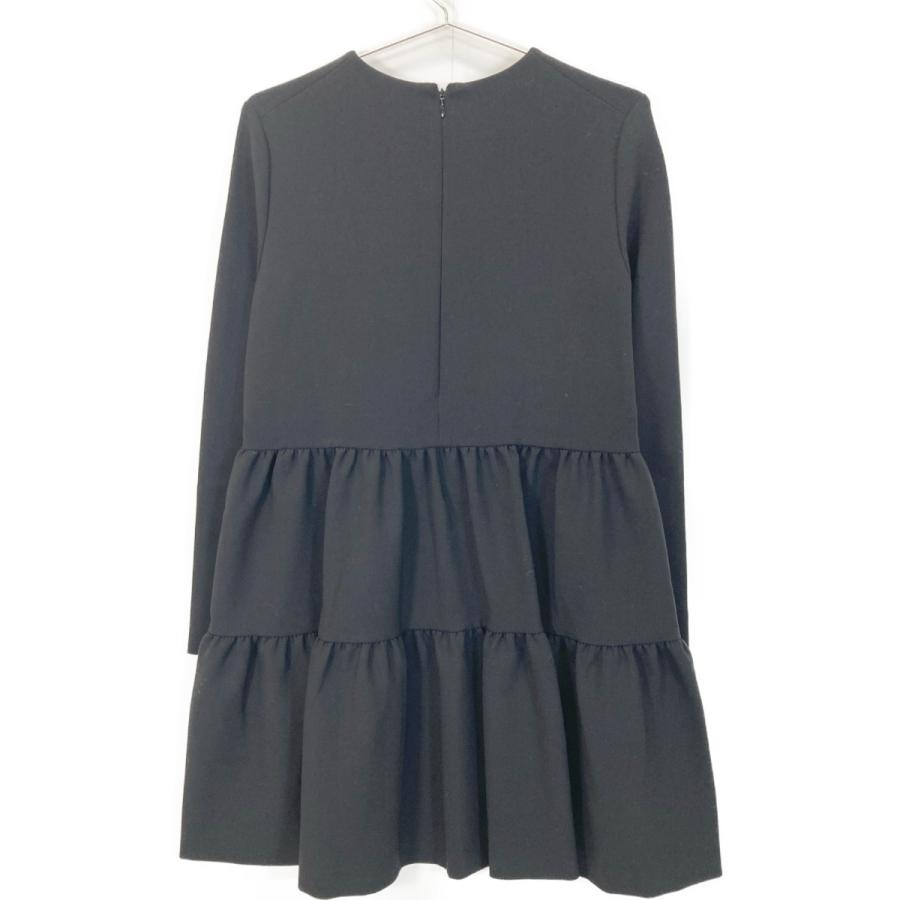 YOKO CHAN ヨーコチャン YCD-522-813 ブラック ティアードワンピース