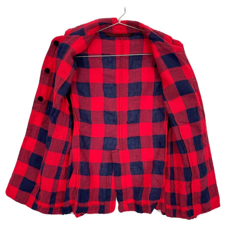 DANIELA GREGIS ダニエラグレジス レッド チェック柄 ウールリネン