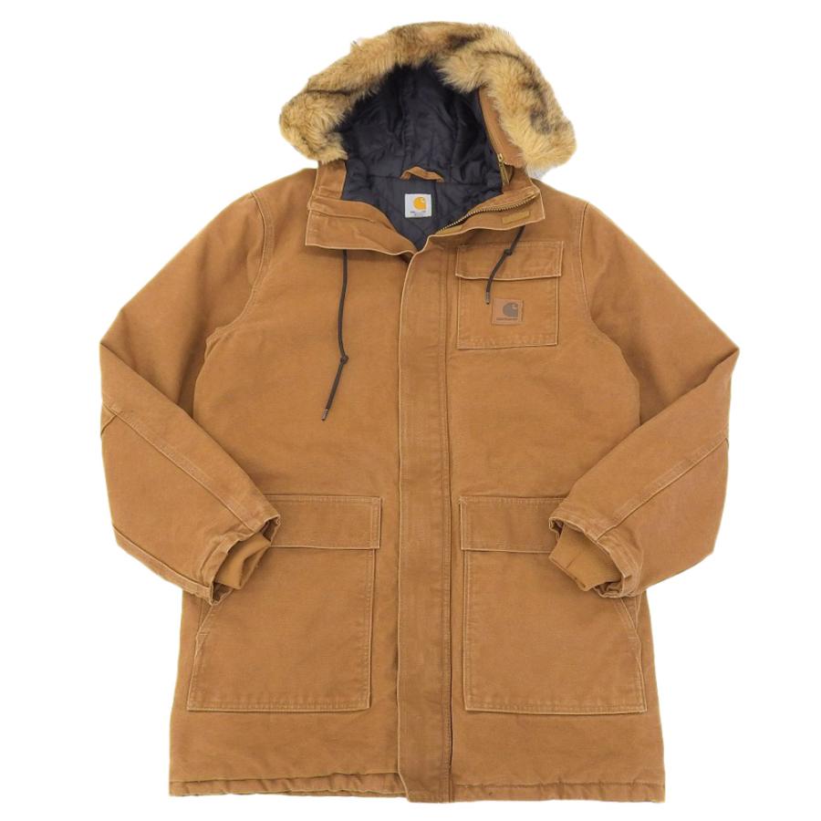 Carhartt（カーハート） ダック地 革パッチ シベリアンパーカー