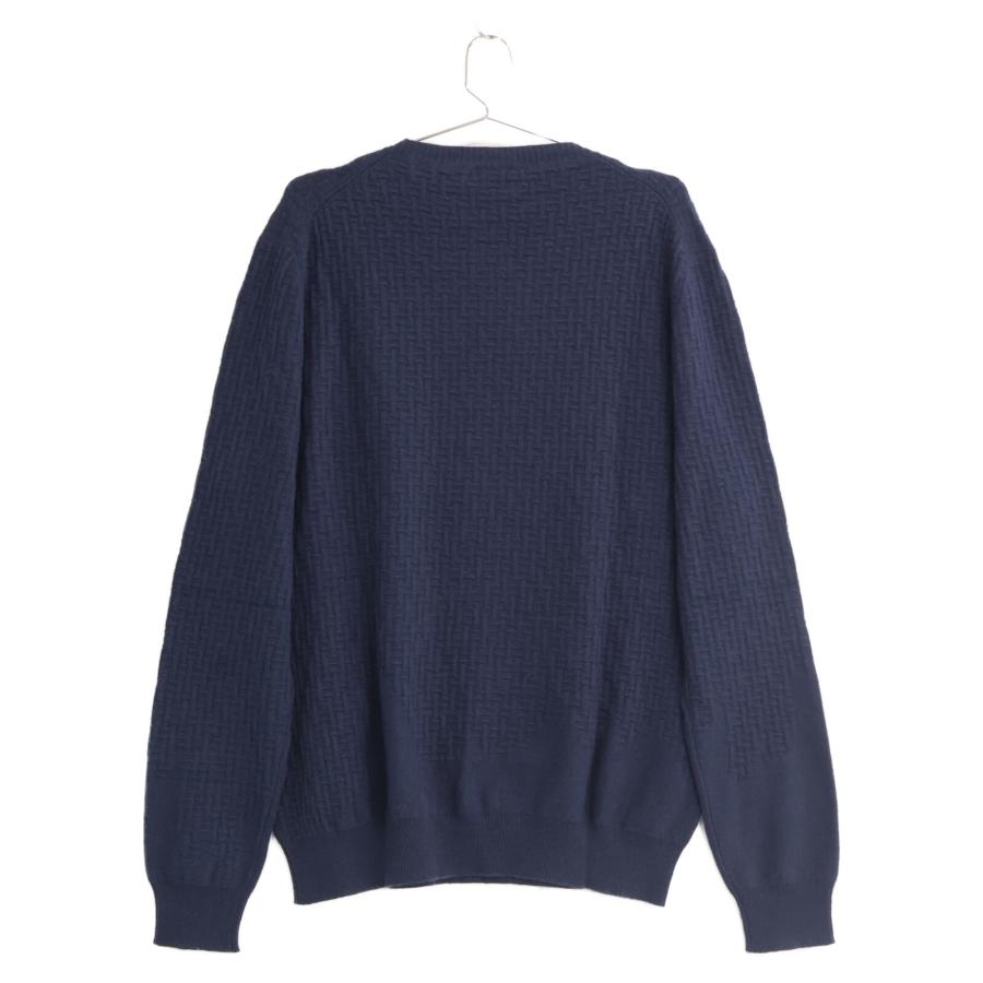 HERMES エルメス ネイビー H プルオーバーカシミヤニット XXL トップス